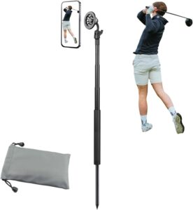 Golf Monopod Selfie Stick with Ground Spike Stake