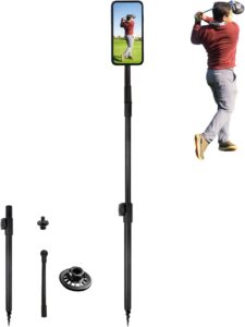 Magnetic Golf Monopod Phone Holder Stick to Record Swing